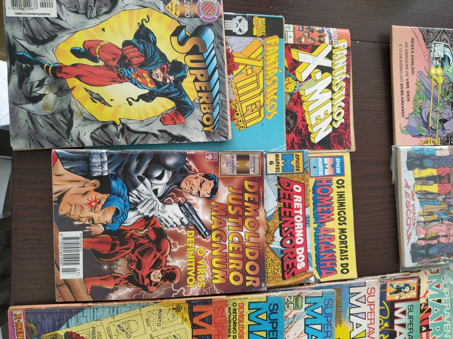 Revistas marvel especial, épicos, Sam e dc