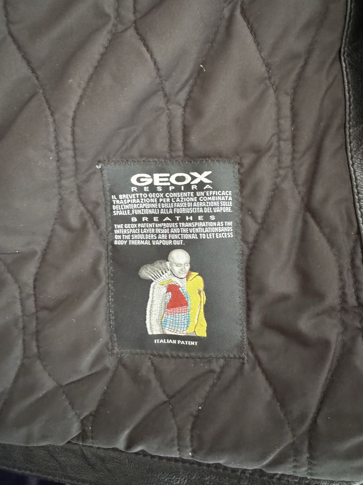 Мужская кожаная куртка Geox