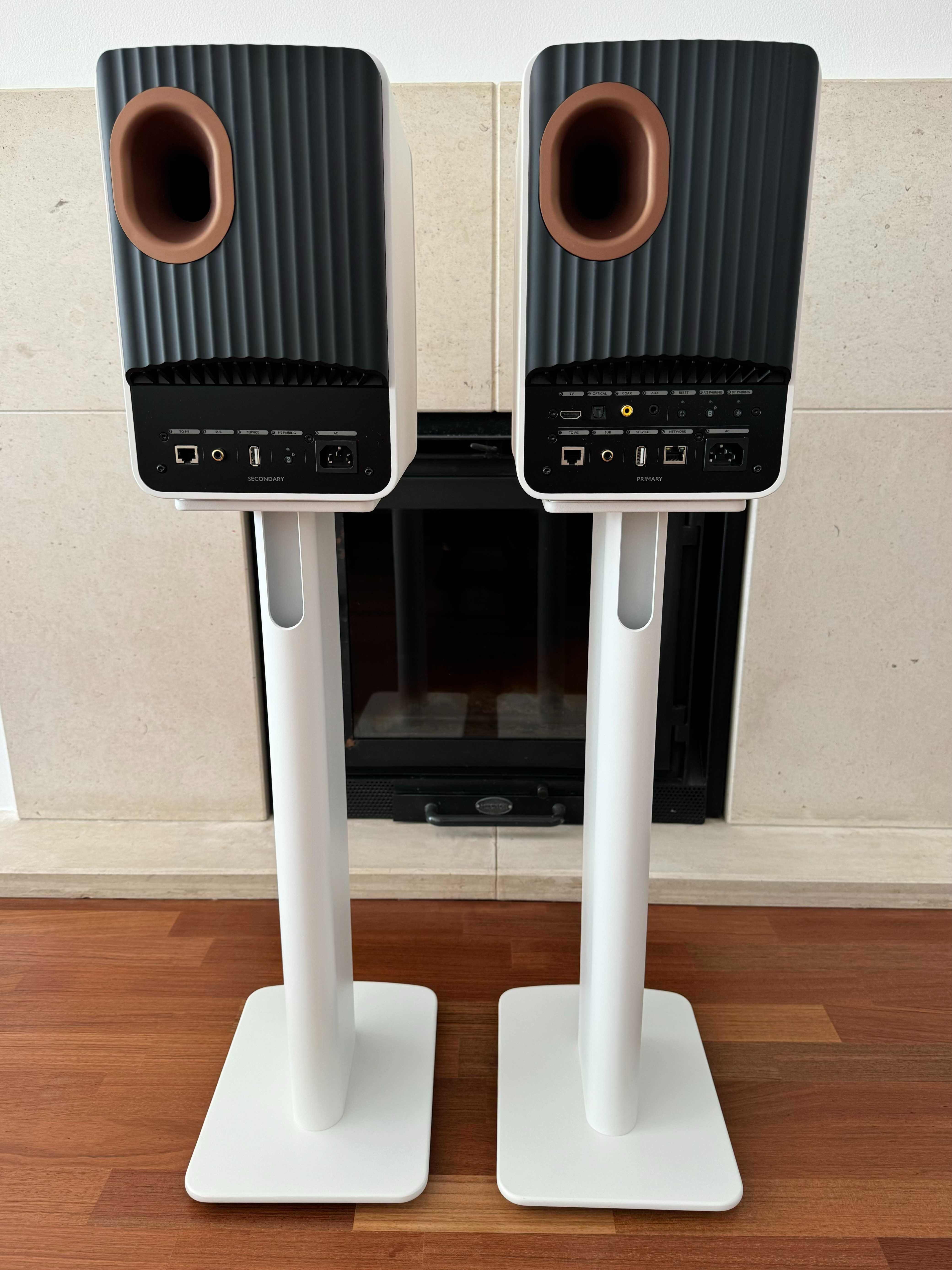 KEF LS50 Wireless II speakers in white