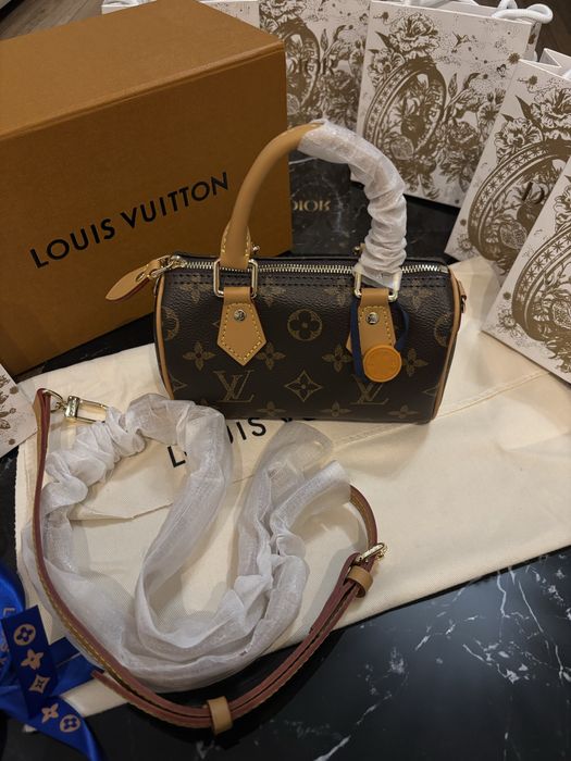 Nowa skórzana torebka mini speedy Louis Vuitton LV