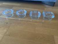 4 caixas Pyrex vidro