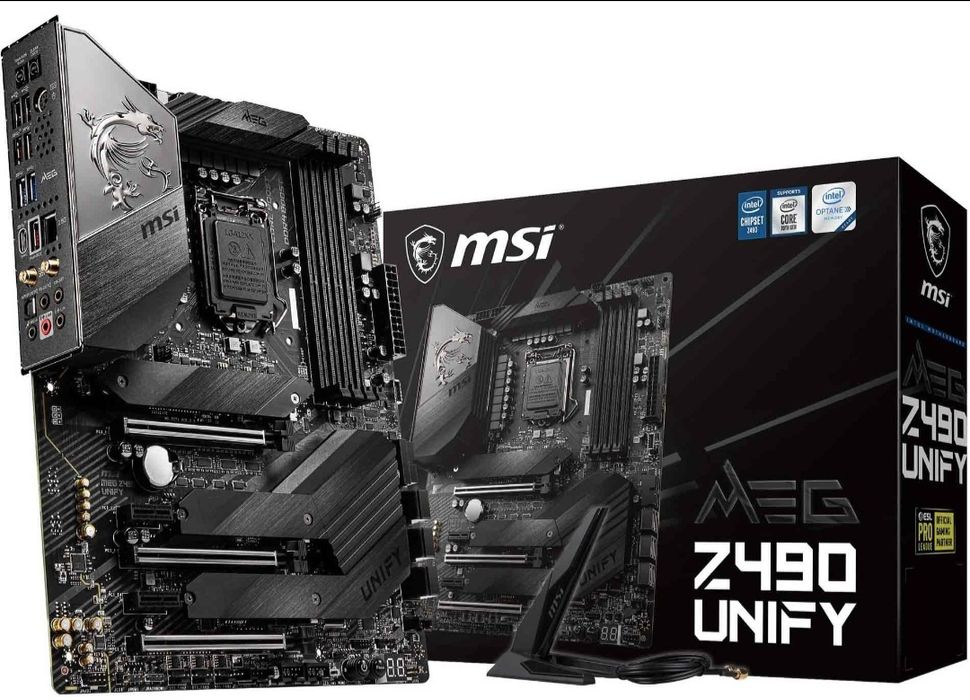Топова плата MSI Z490 UNIFY. I7 10700KF 8/16. DDR4 GSKILL32GB 4400RGB