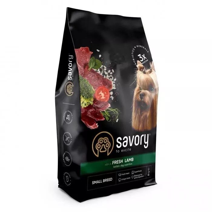 Корм Savory Lamb для собак малих порід  1-3-8 кг ягня