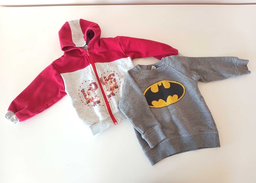 80cm 9-12mies jesienne bluzy bluza dla chlopca z kapturem batman