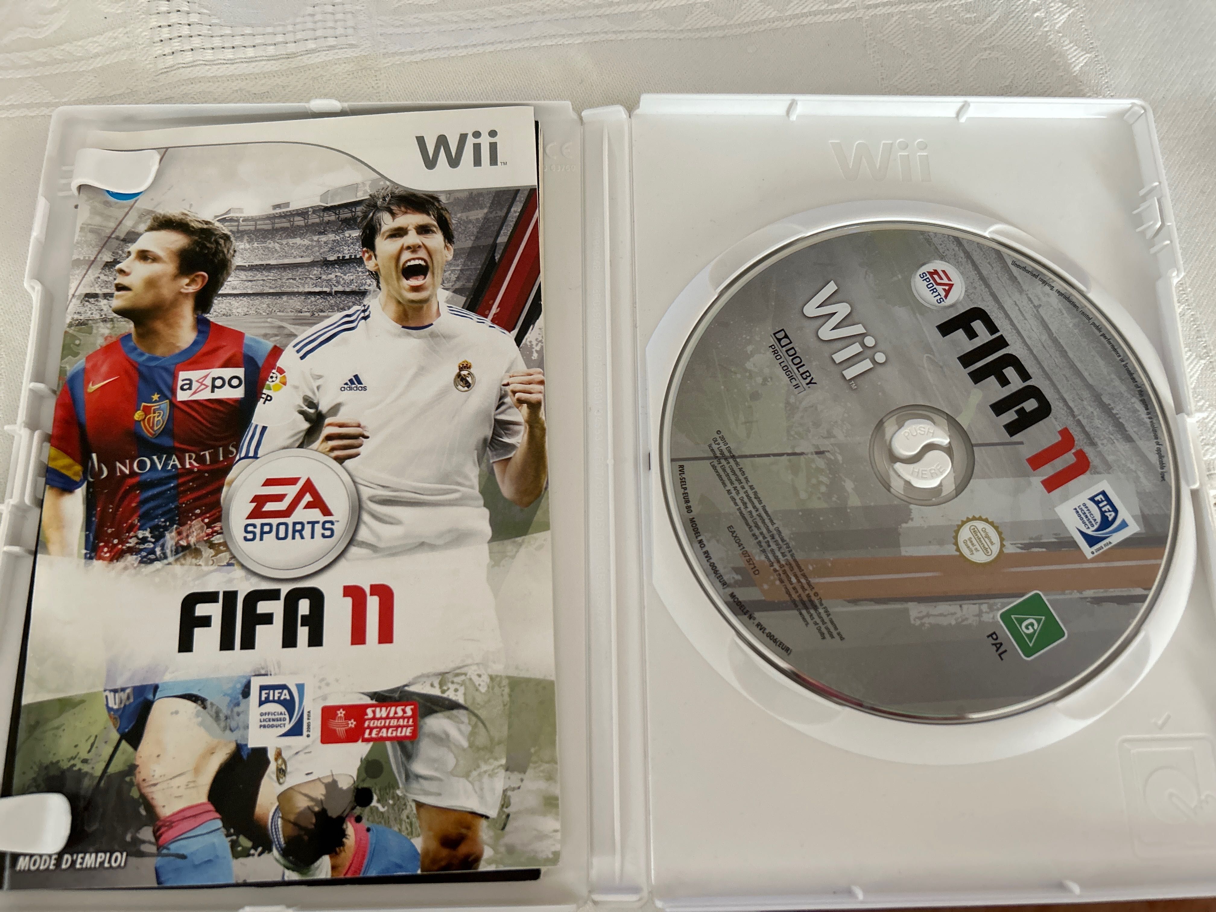 Conjunto 5 Jogos Wii (futebol, tennis e hockey no gelo) usados em FR