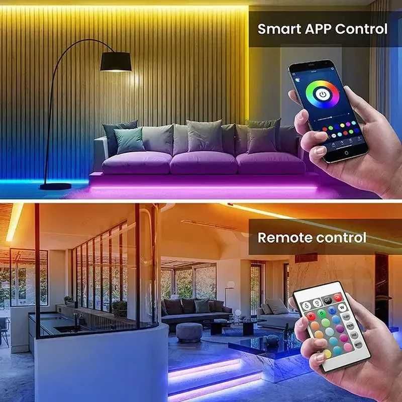 Usb bluetooth светодиодная rgb лента 4 метра приложение пульт