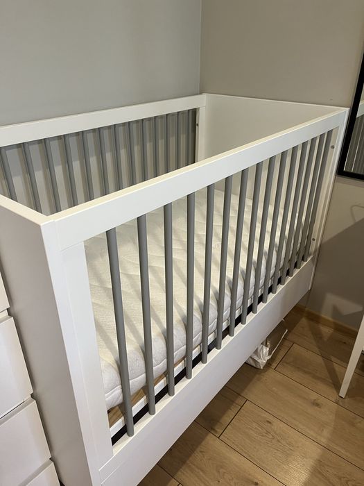 Łóżeczko dziecięce VOX Concept 60x120 biało-szare