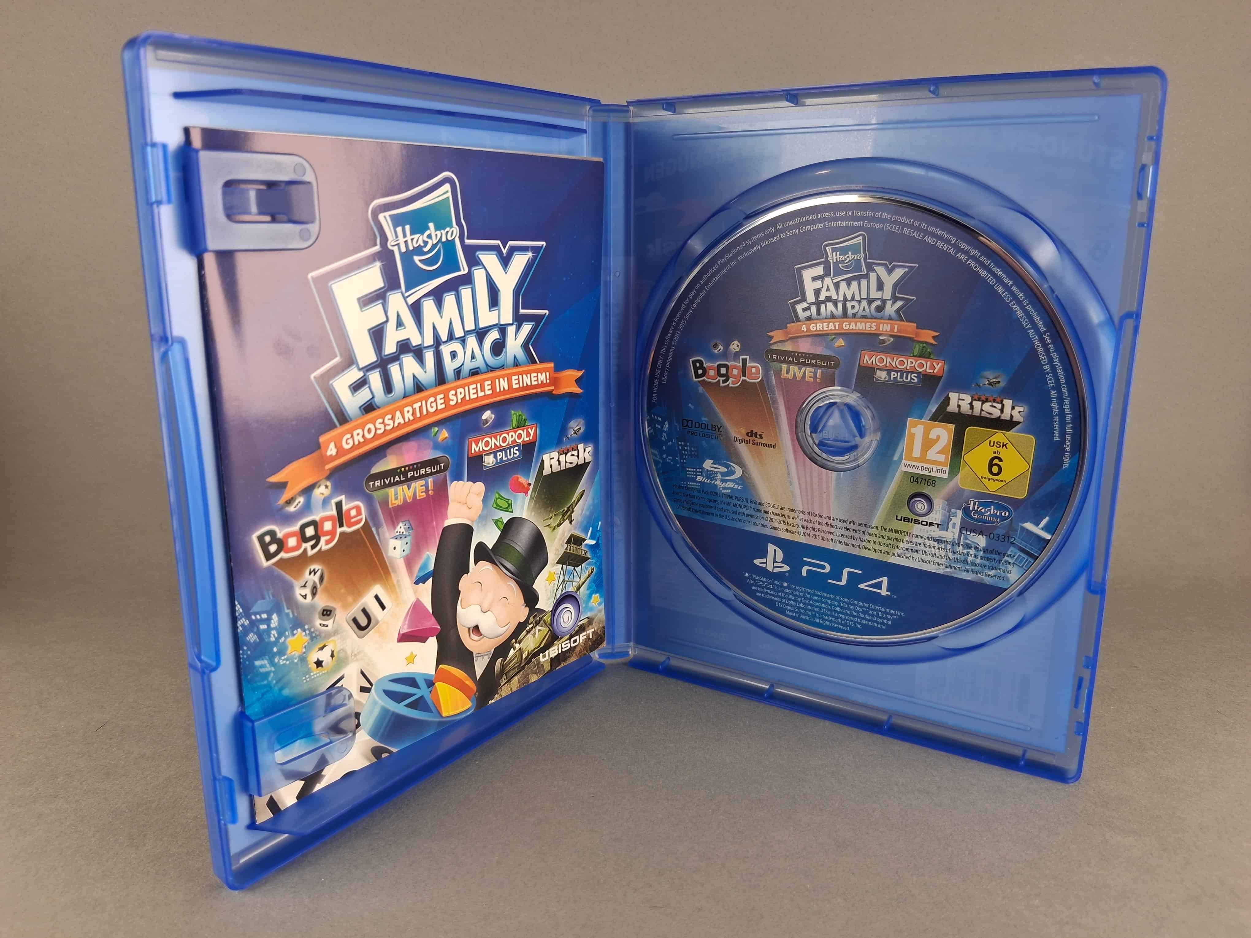 N013 Hasbro Family Fun Pack PS4 4 Gry Planszowe Klasyki Monopoly Risk