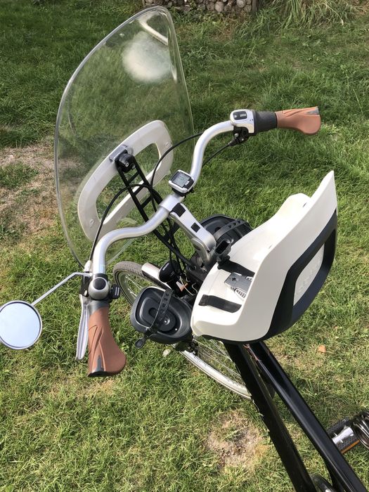 Fotelik rowerowy na kierownice Bobike mini one z szybą