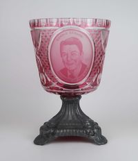 Taça Cristal Lapidado - Ronald Reagan