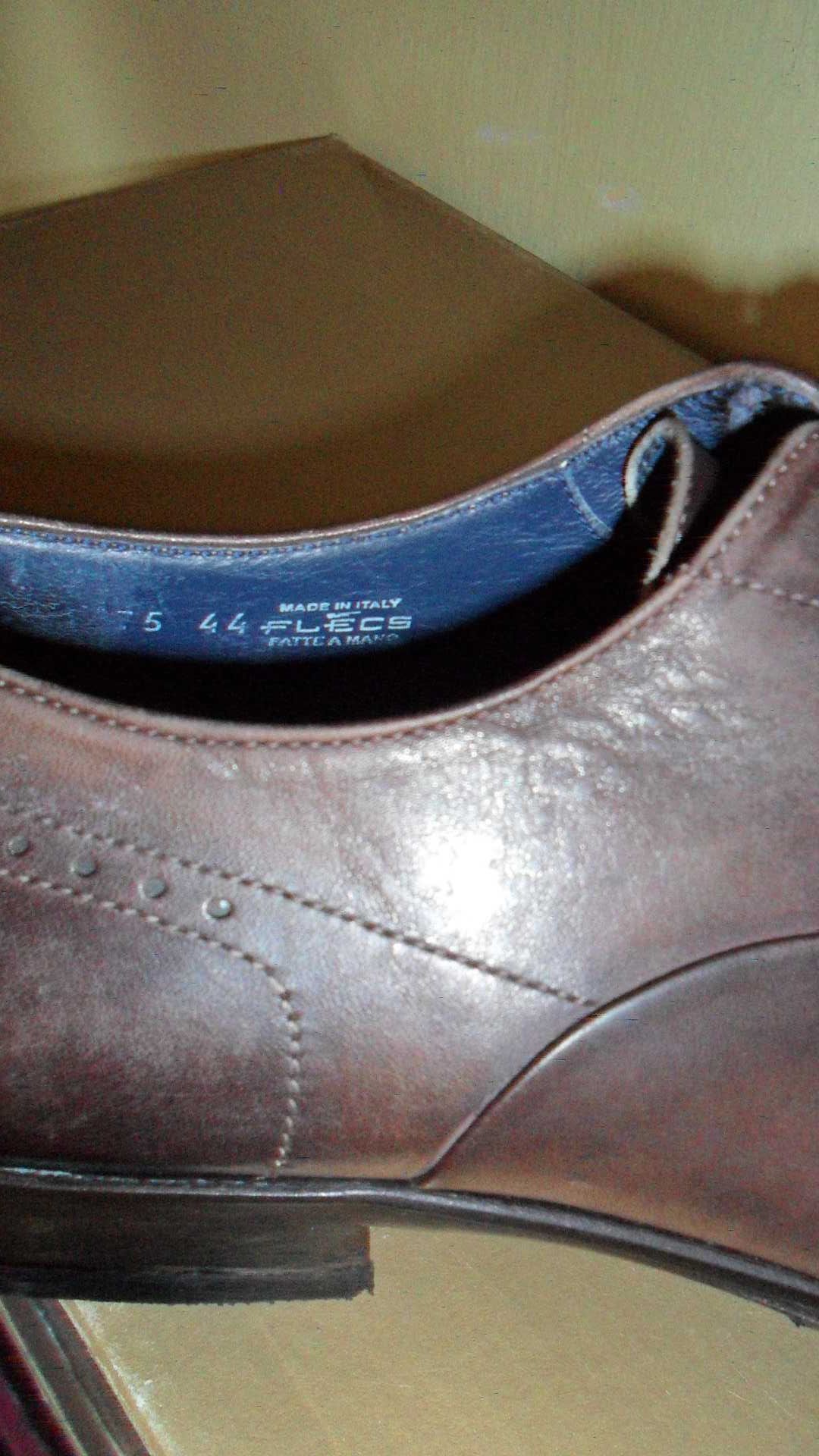 туфли офисные бренд кожа Flecs Italy 44 cт.29см