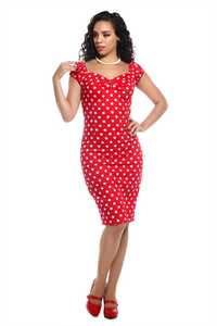 COLLECTIF_Polka Dot Pencil Dress_vintage_pin up_44/46