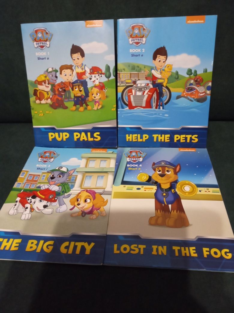 Paw Patrol, zestaw 12 ksiazeczek po angielsku