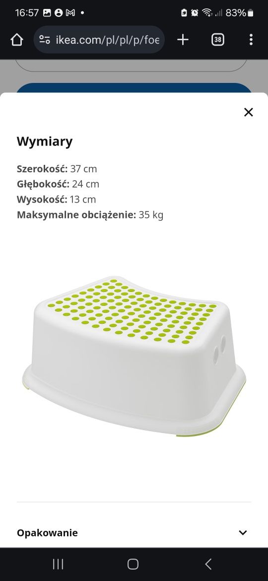 Ikea nocnik i podeścik