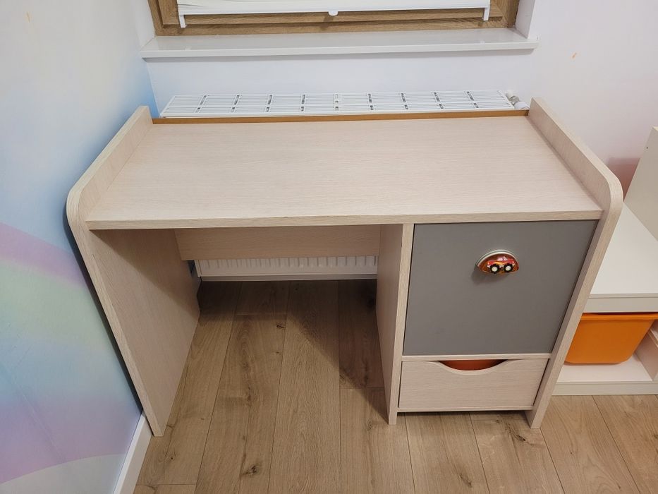 Zestaw mebli dziecięcych RUPI (BRW)– kolor szaro-pomarańczowy