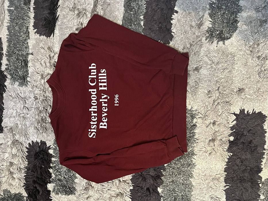 Bordowa czerwona bluza bershka