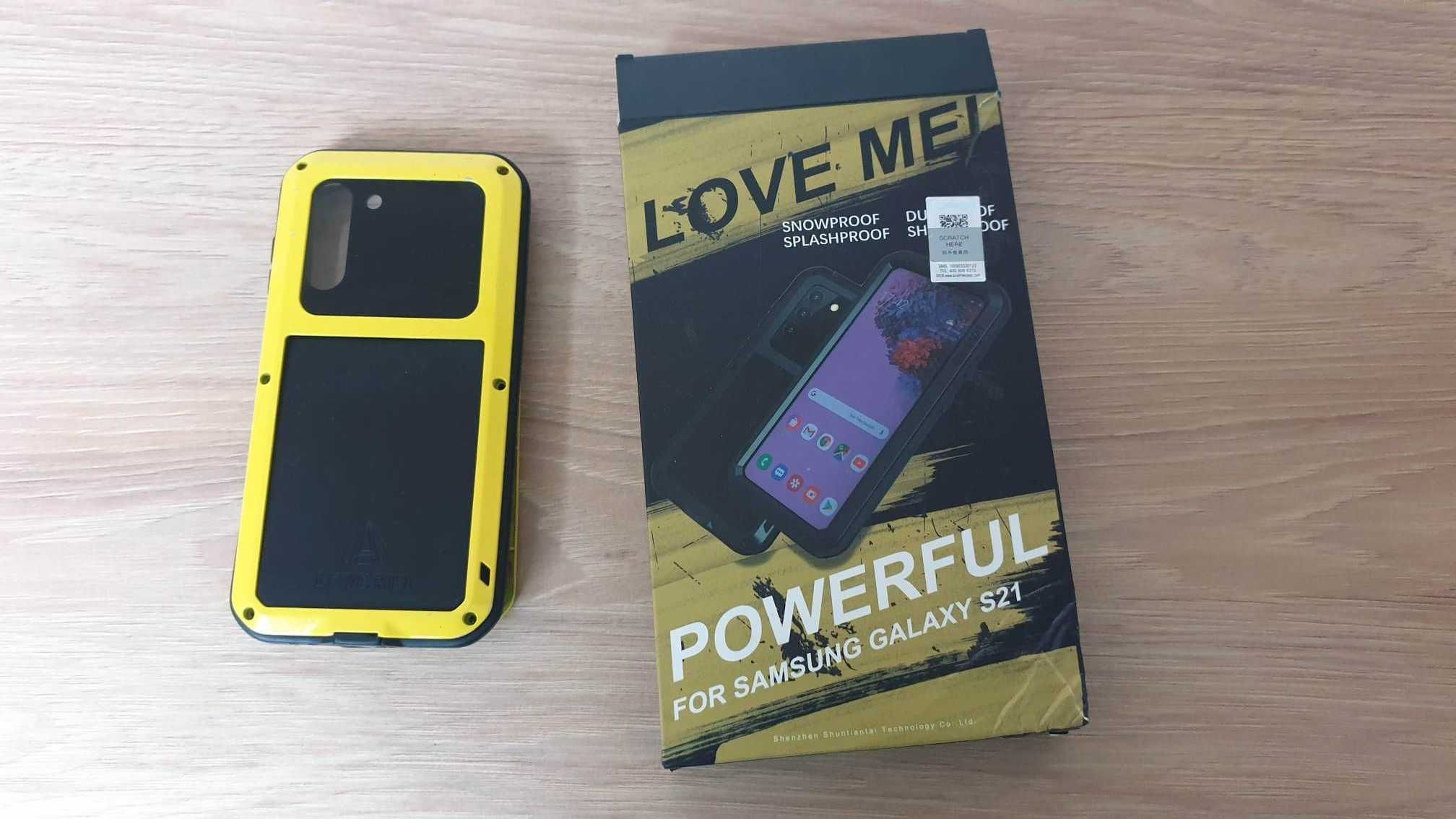 Etui pancerne + SZKŁO LOVE MEI GALAXY S21