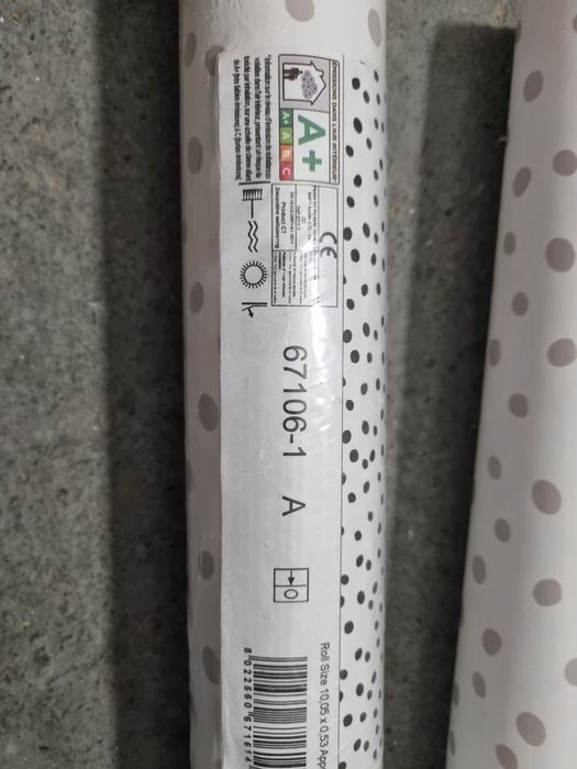 Tapeta kropeczki szare Fabulos world tapeta dots 67106-1