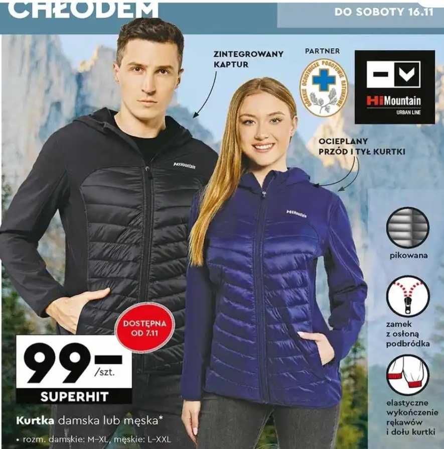 r. L Kurtka Hybrydowa HiMountain softshell Czarna