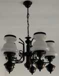 Candeeiro Tecto Metal Vidro Sala Quarto 5 Lustres