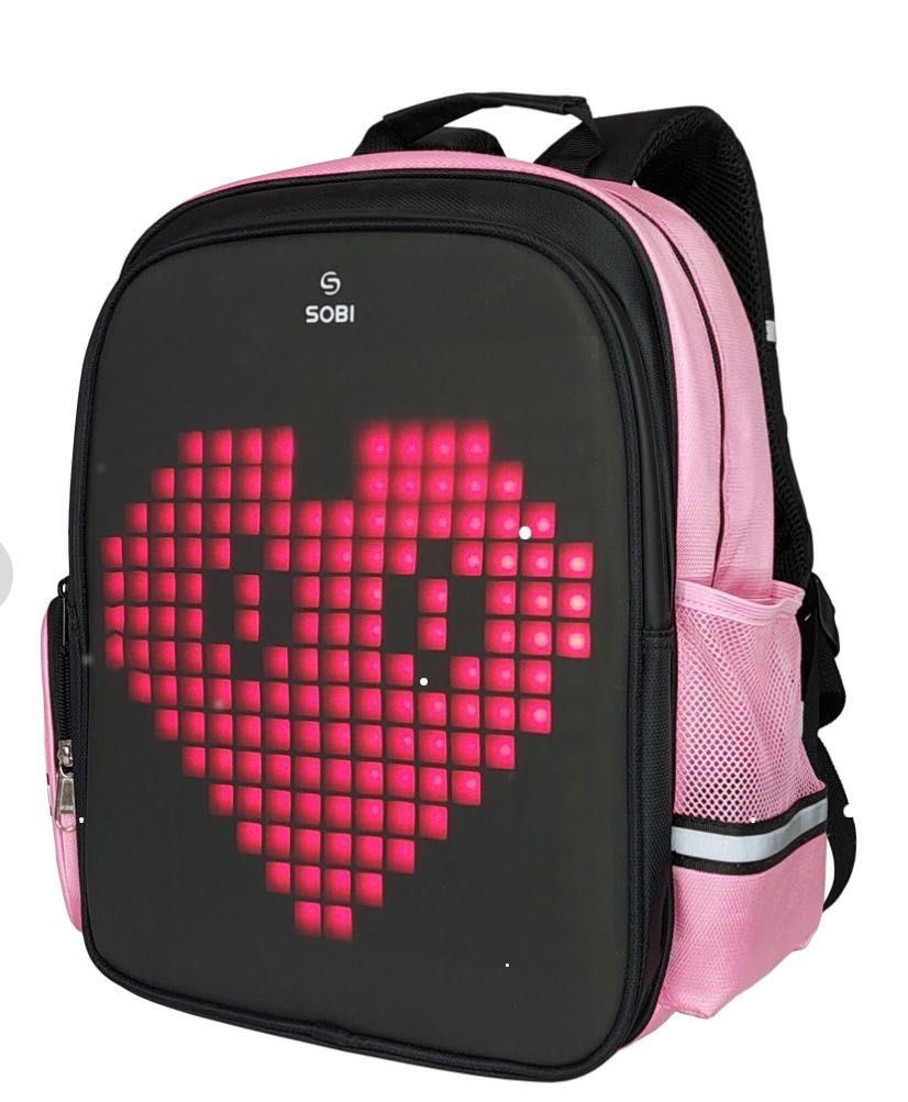 Рюкзак Sobi Pixel Kids  Pink с LED экраном