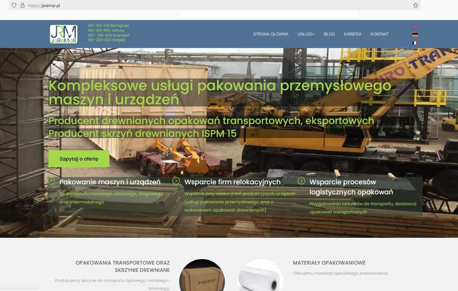 Płyta OSB ścinki deski deska kantówki skrzynie drewno JAREMAR