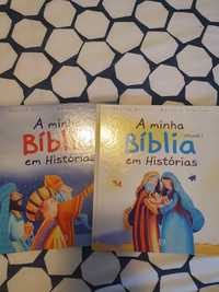2 Livros infantis - A minha Bíblia em história