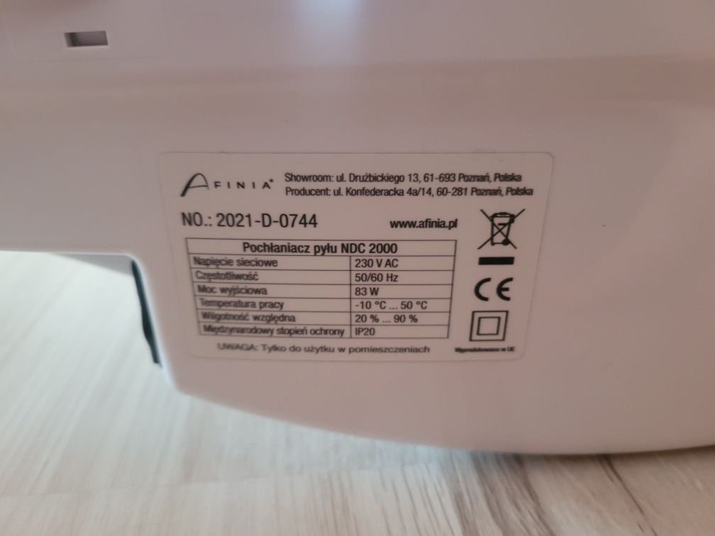 Pochłaniacz pyłu Afinia NDC 2000