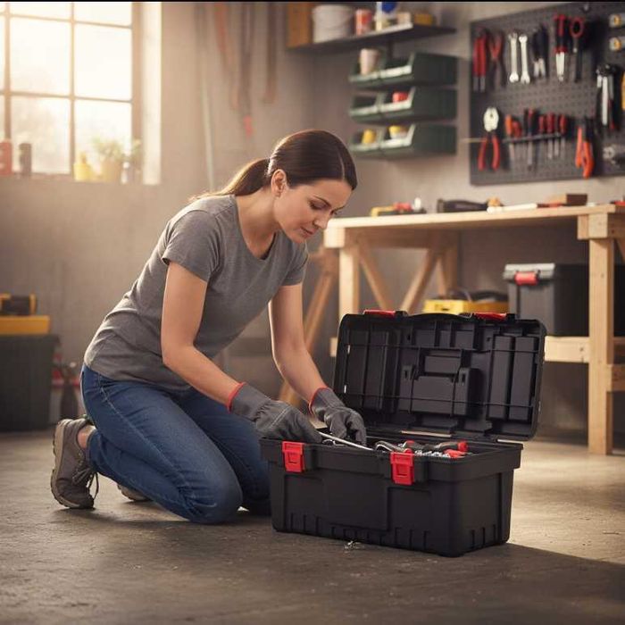 NOWA Skrzynka Narzędziowa Duża Uniwersalna Warsztatowa Walizka OKAZJA