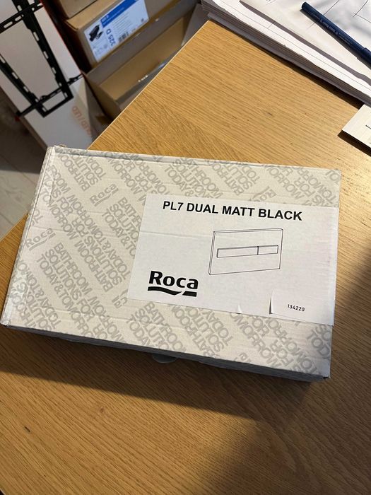 Przycisk ROCA Duplo PL7 2-funkcyjny czarny mat