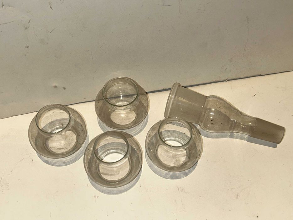 Małe szklane KLOSZE do małych LAMP naftowych