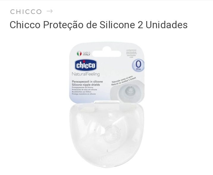 Bicos de silicone marca Chicco