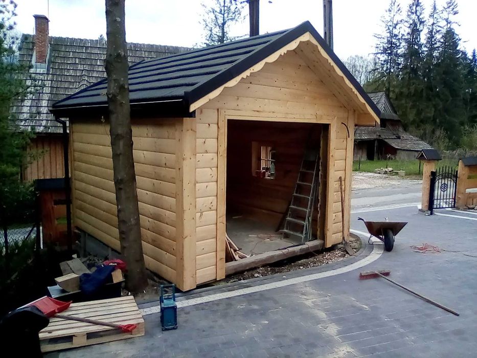 Domek drewniany , Dom szkieletowy całoroczny 25cm ściana