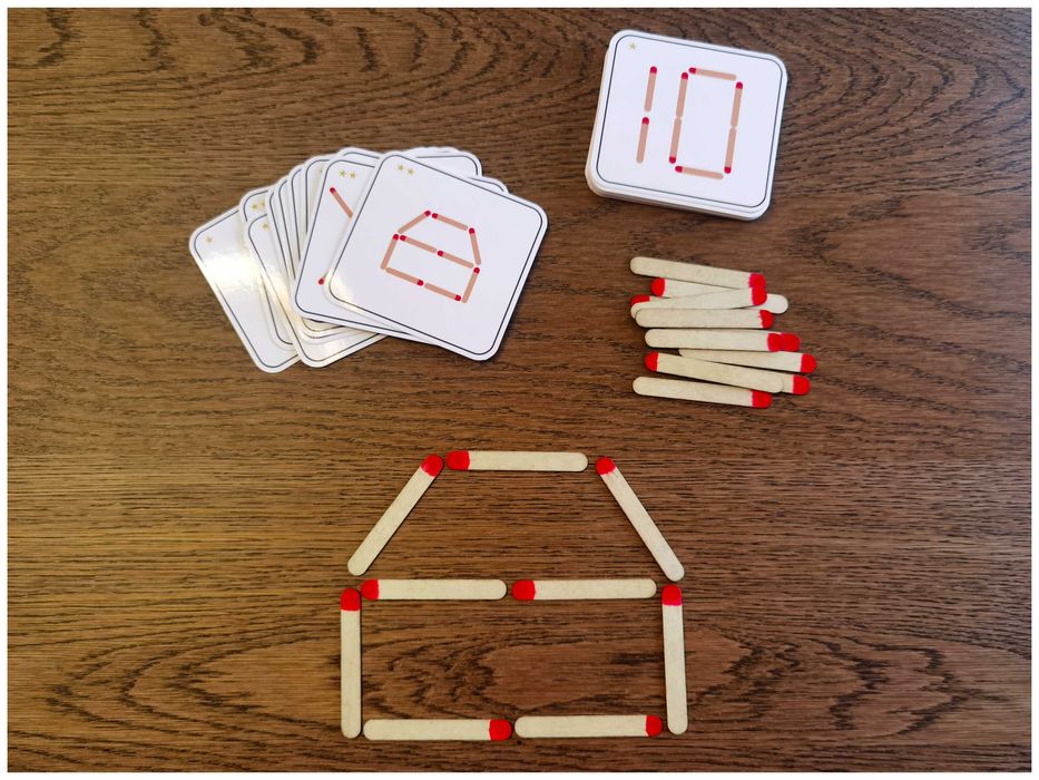 Jogo de fosforos - Montessori