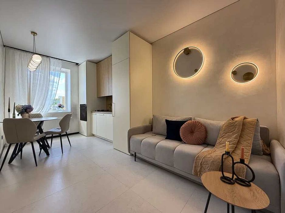 1к Новобудова 43,1 кв.м середній поверх