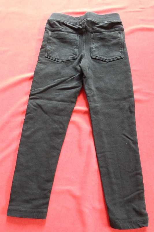 czarneDs 110 Spodnie dziewczęce dresowe cienkie