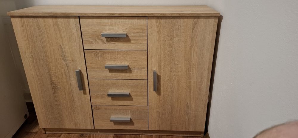 Kredens TAPDRUP 2 drzwi dąb/ Komoda