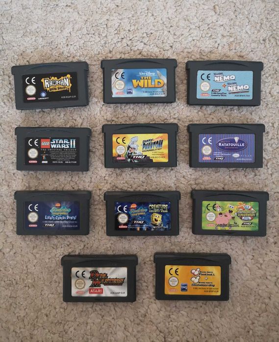11 jogos originais para Gameboy Advance!