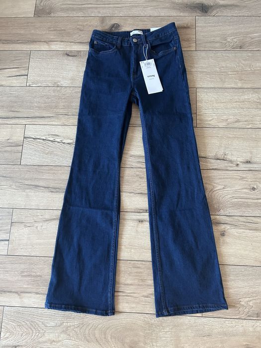 Jeansy flare damskie r 36 NOWE