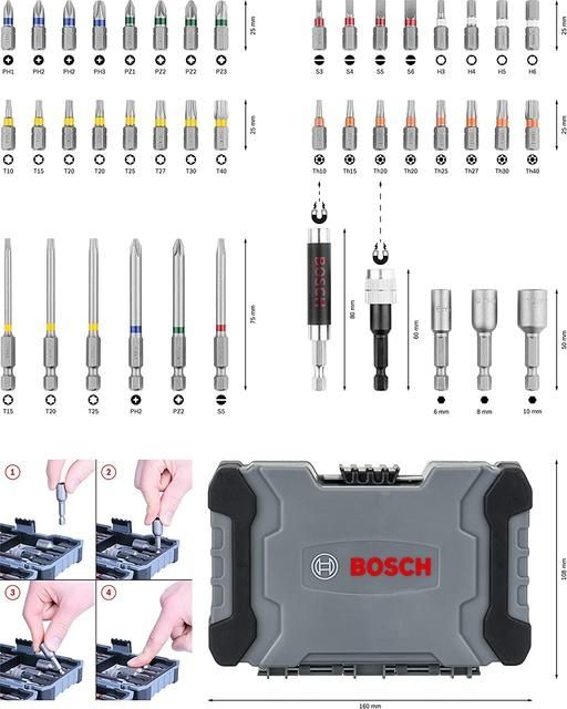 Bosch conjunto 43 ponteira