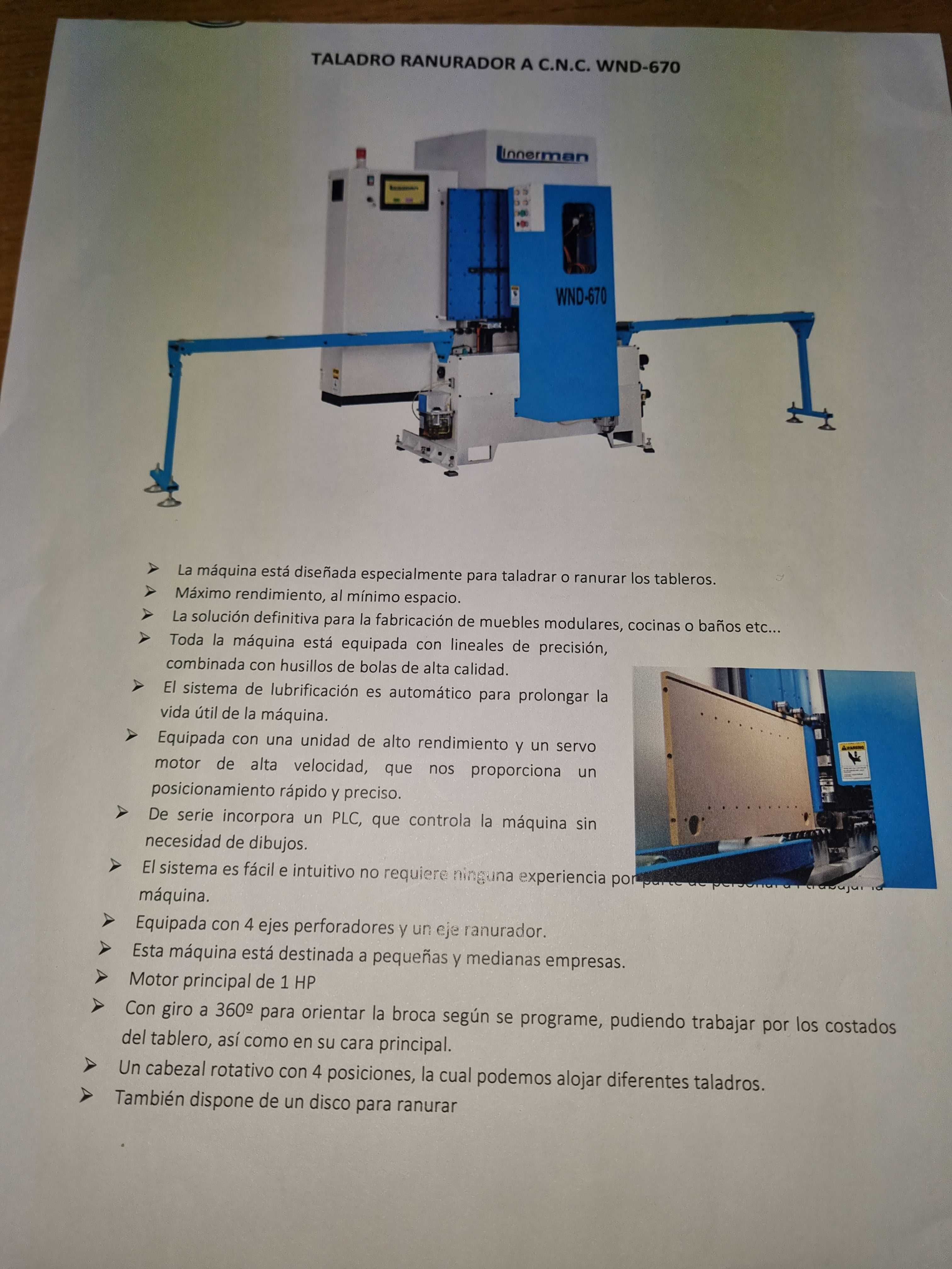 CNC furação e rasgar vertical