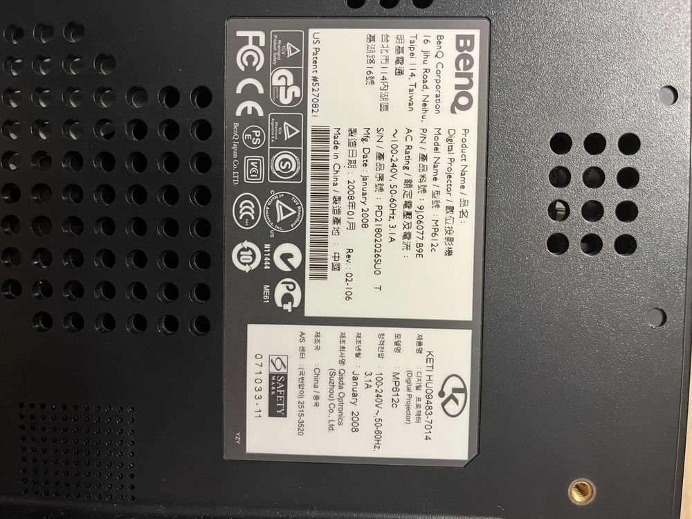 Projektor BENQ PLP