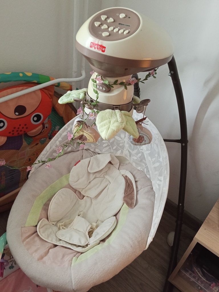 Cybex Priam 3w1 w zestawie huśtawka Fisher Price