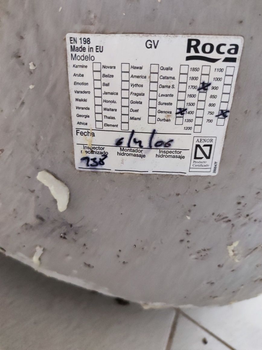Banheira Roca usada em bom estado