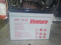 Тяговый аккумулятор ventura 12 вольт 33 ампера, гелевый, agm
