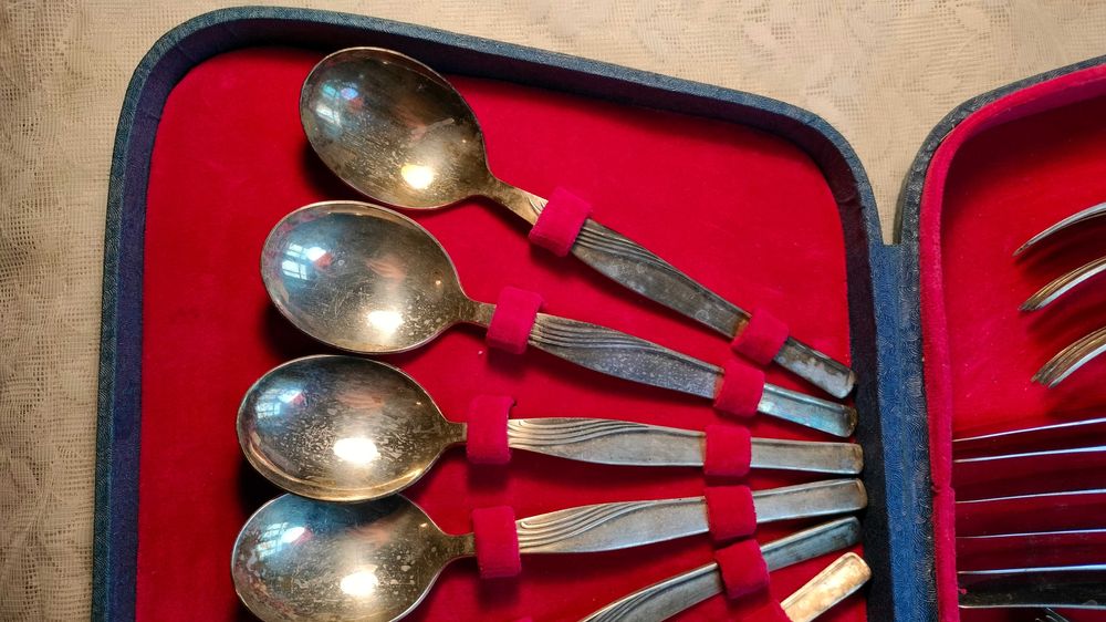 Столовий набір, мельхіор, ЗК, СРСР