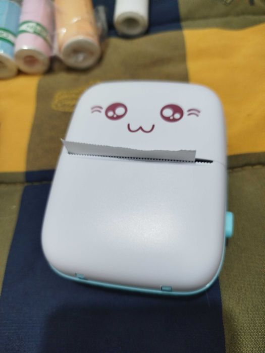 Mini Impressora Térmica Portátil com 13 Rolos (Não precisa Tinteiro)