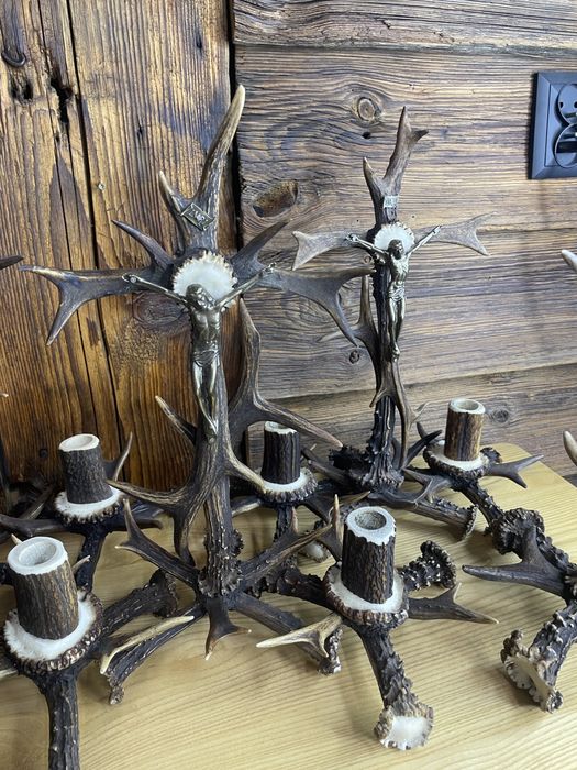 Kolędnik zestaw kolędowy z poroża poroże jeleń łoś koziołek