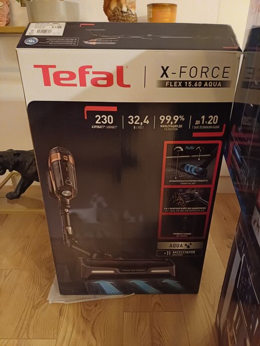 Odkurzacz pionowy tefal x-force 15.60 aqua