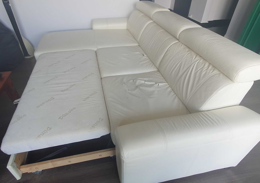 Narożnik skórzany - skóra naturalna